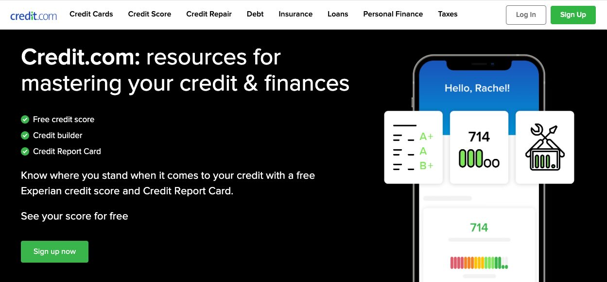 Credit.com App Free Credit Score and Report Card Reviews