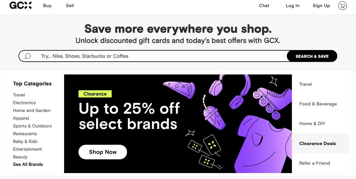 GCX Review Buy and Sell Discounted Gift Cards