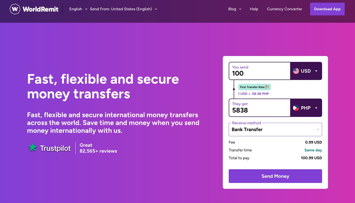 WorldRemit Reviews International Money Transfer App