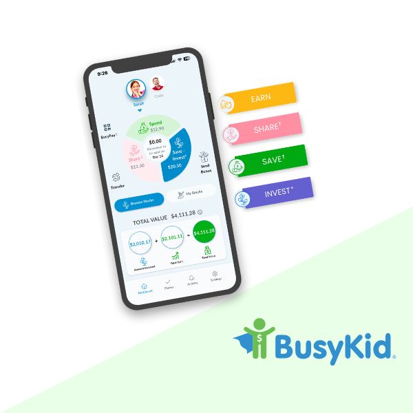 BusyKid Teach Kids Smart Money Habits with Chores, Saving & Investing
