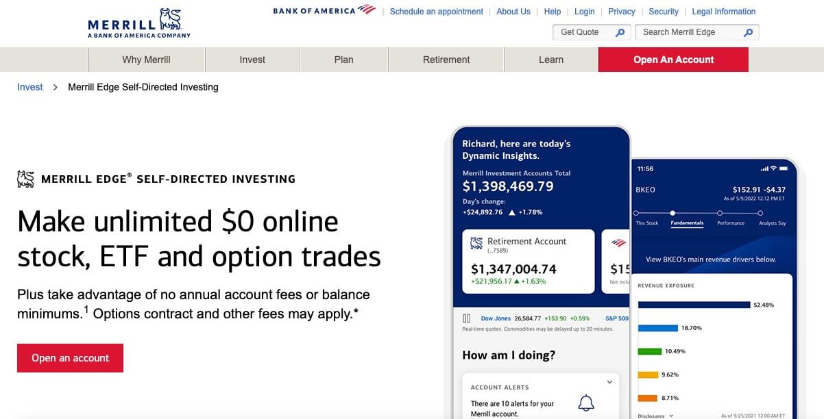 Merrill Edge Self Directed Investing Account Reviews for DIY Investors