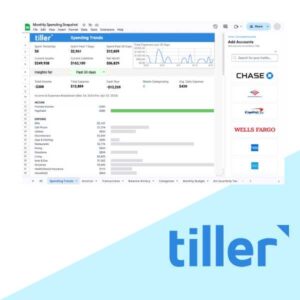 Tiller Money App Automated Spreadsheet Budgeting