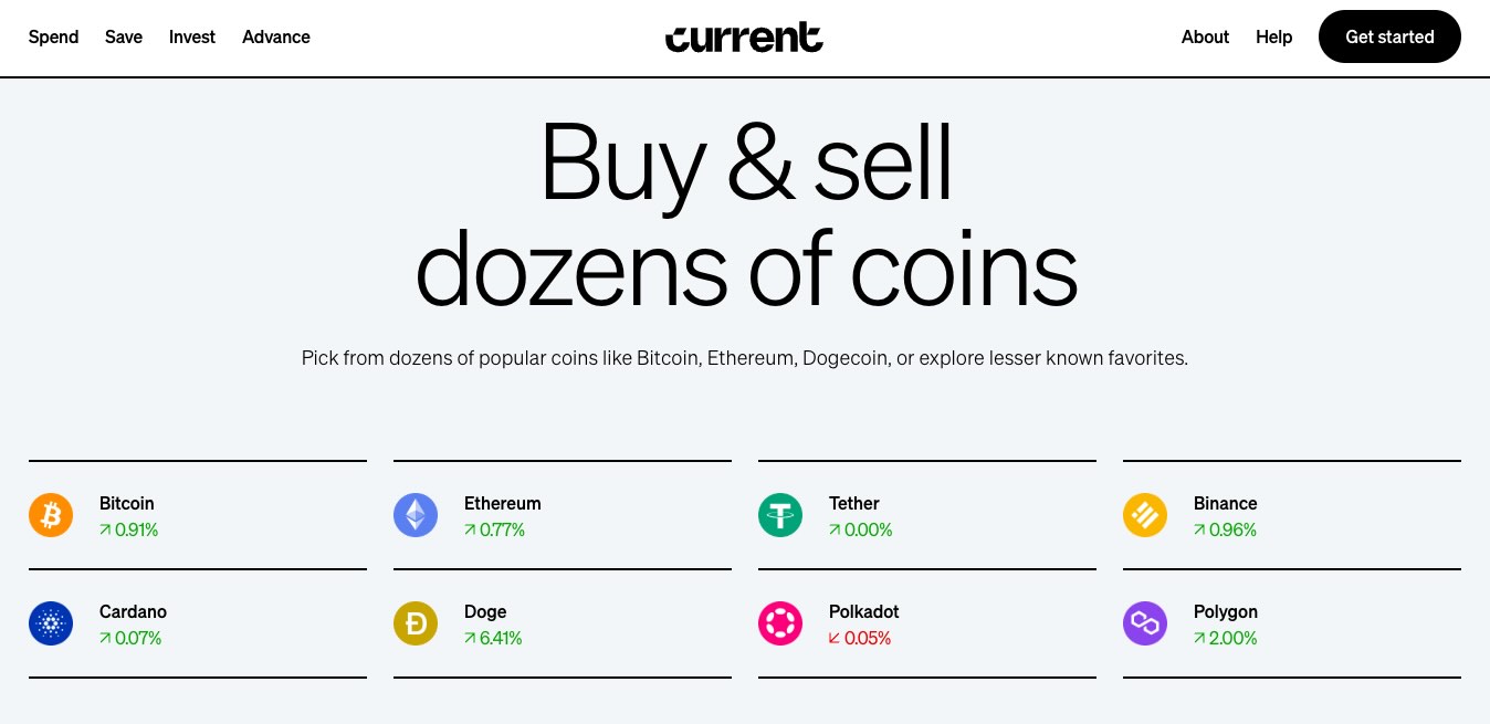 Current Invest Buy and Sell Cryptocurrencies