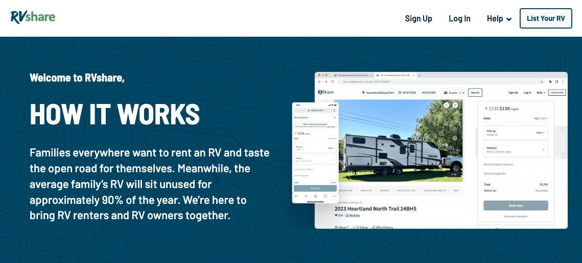 Rvshare Earn Money with Your Unused RV Side Hustle Opportunity