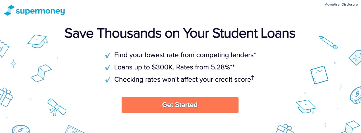 SuperMoney Refinancing Student Loans Reviews