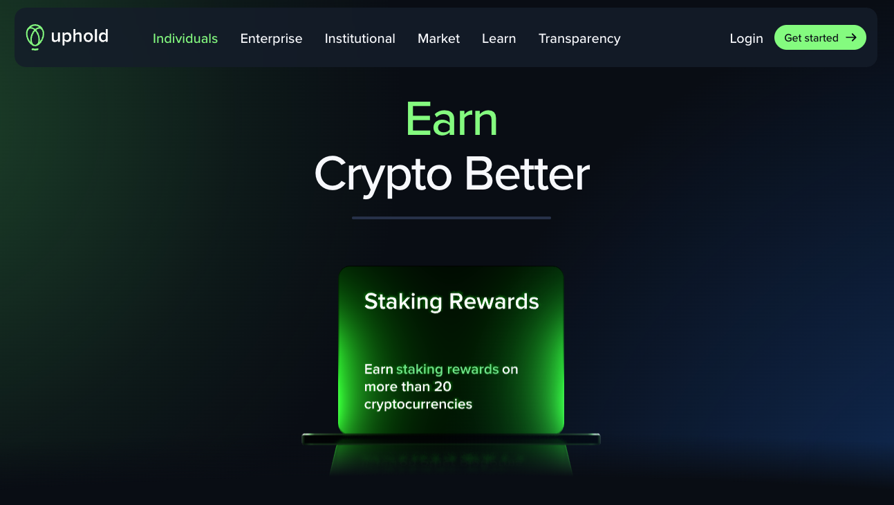 Uphold Crypto Trading and Staking Review